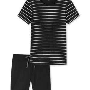 Schiesser Basic Night Kurz-Pyjama Mit Bermudahose 12