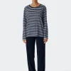 Schiesser Essentials Stripes Pyjama, Lang 13