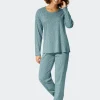 Schiesser Minimal Comfort Fit Pyjama, Lang 13