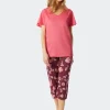 Schiesser Modern Floral Capri-Pyjama 5